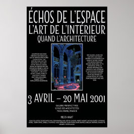 Neo-Gotischer Innendruck 2001 Französische Galerie Poster