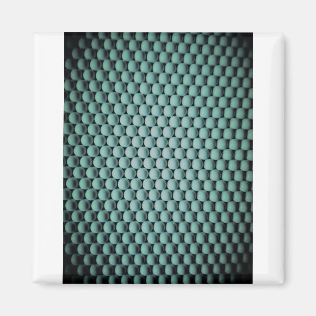 Neo-grüne Sphären Magnet (Vorne)