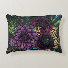 Neo-Grunge beautiful Pillow with Purple Dekokissen