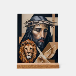 Neo-Kubistische Elegance: Ein Tribut Acrylschild