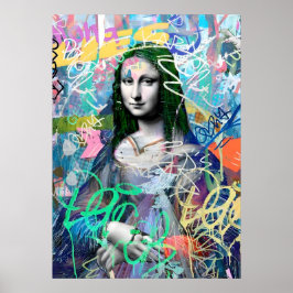 Neo Lisa Graffiti Print Alternative Art Poster