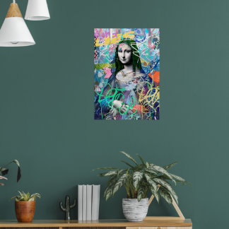 Neo Lisa Graffiti Print Alternative Art Poster