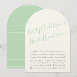 Neo Mint Minimalistisch Typografy Wedding Einladung