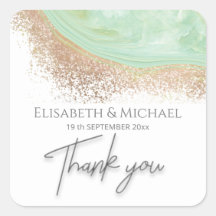 Neo mint Rose Gold agilation Kalligraphie Vielen D