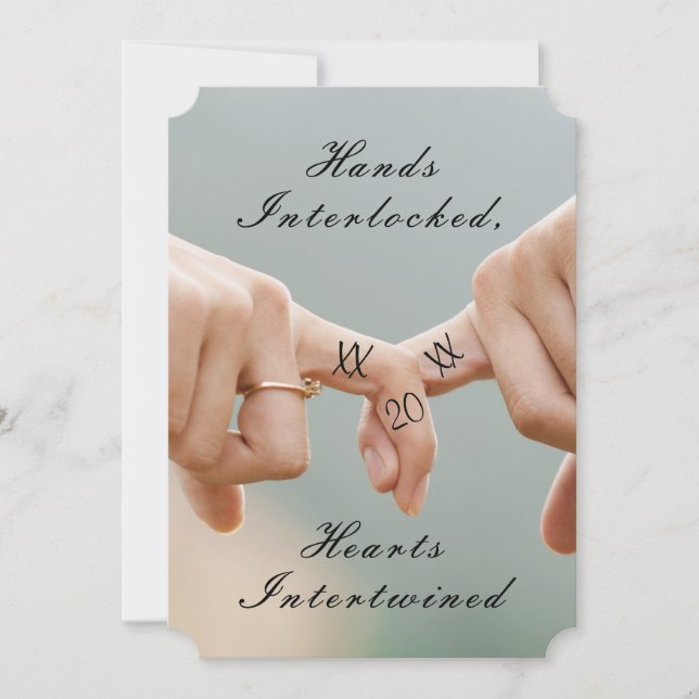 Neo-Mint-Save the Date Claddagh-Foto Save The Date (Vorderseite)