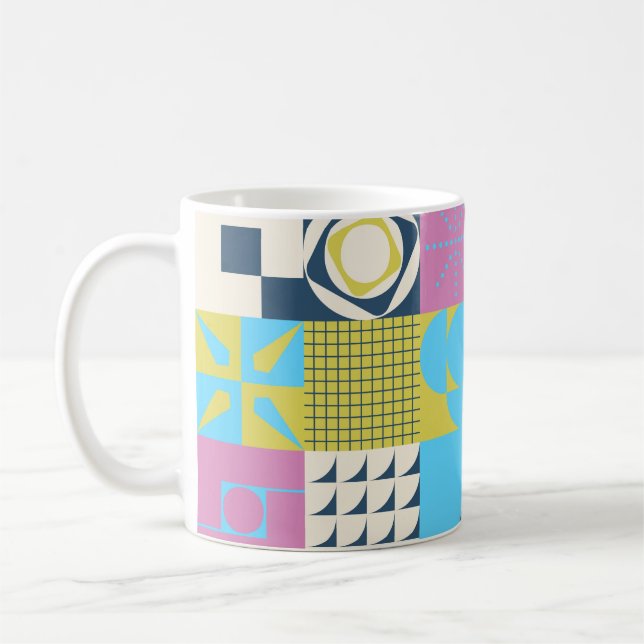 Neo Modernism artwork pattern made with abstract g Kaffeetasse (Links)