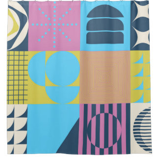 Neo Modernism Kunstwerk aus abstrakt g Duschvorhang