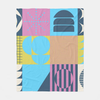 Neo Modernism Kunstwerk aus abstrakt g Fleecedecke