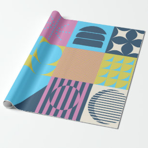 Neo Modernism Kunstwerk aus abstrakt g Geschenkpapier