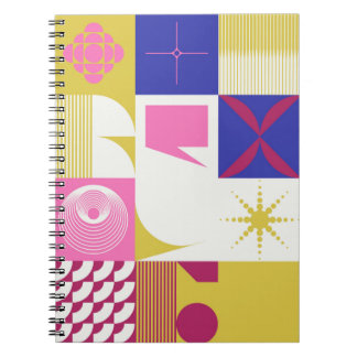 Neo Modernism Kunstwerk aus abstrakt g Notizblock