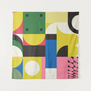 Neo Modernism Kunstwerk aus abstrakt g Wandteppich
