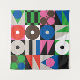 Neo Modernism Kunstwerk aus abstrakt g Wandteppich