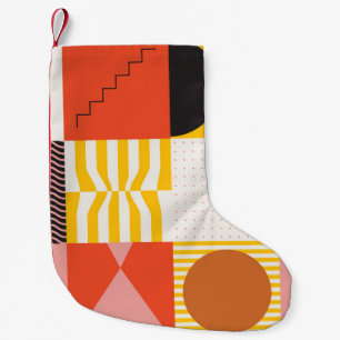 Neo-Modernismus-Kunstmuster aus abstrakten v Kleiner Weihnachtsstrumpf