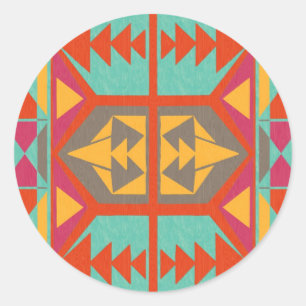 Neo Native Tribal Runder Aufkleber
