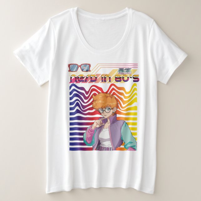 NEO NERD  GROßE GRÖßE T-Shirt (Design vorne)