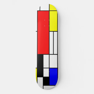Neo-plasticism Mondrian Art 1 Skateboard
