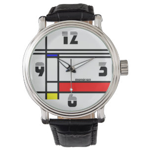 Neo-Plastizismus künstlerischen Mondrian Stil Armbanduhr