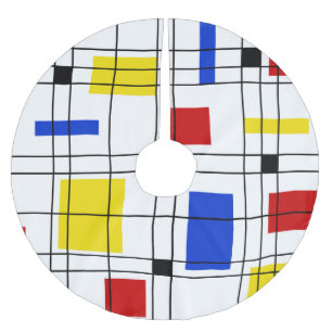 Neo-Plastizismus Polyester Weihnachtsbaumdecke