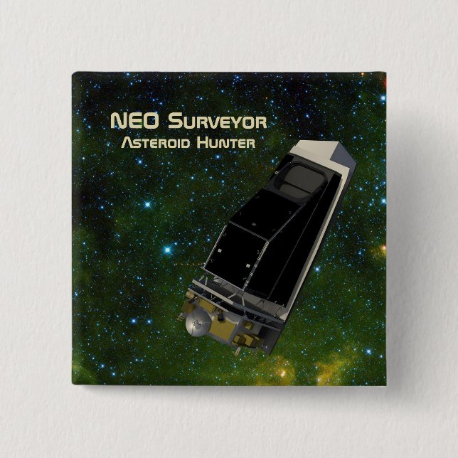 NEO Surveyor Asteroid Hunter Button (Vorderseite)