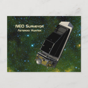 NEO Surveyor Asteroid Hunter Postkarte