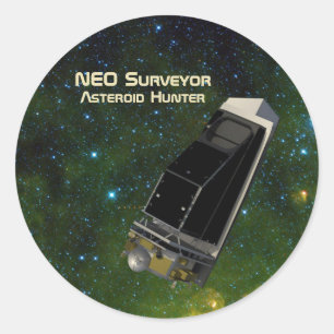 NEO Surveyor Asteroid Hunter Runder Aufkleber