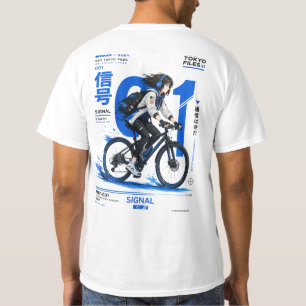 Neo Tokyo Dateien 001 - Anime Techwear Cyberpunk T-Shirt
