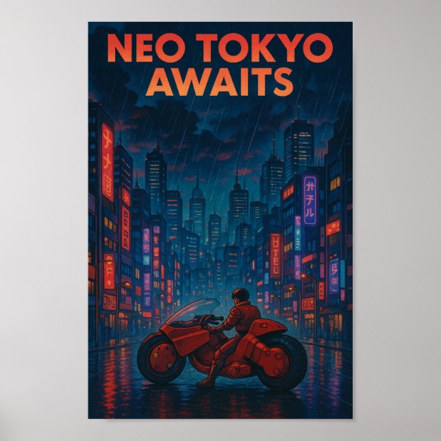 Neo-Tokyo erwartet dich Poster (Vorne)