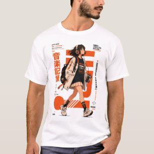 Neo Tokyo Files 002 - Retro Anime Musik Techwear T-Shirt