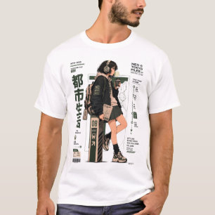 Neo Tokyo Files 003 -Tokyo Transit Anime Techwear T-Shirt