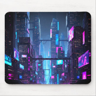 Neo-Tokyo Nachtleben Mousepad