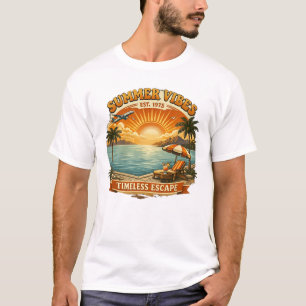 Neo-Vintage Sommer Stimmung – Zeitloser Rückzug T-Shirt