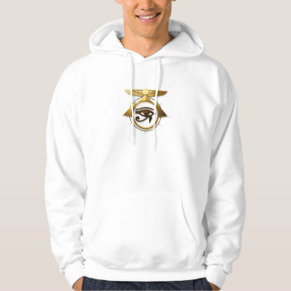 NeoAnkh 3D Auge des Horus & geflügelte Sonnenschei Hoodie