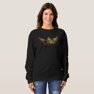 NeoAnkh Ägyptisches Horusauge Goldene Geflügelte P Sweatshirt