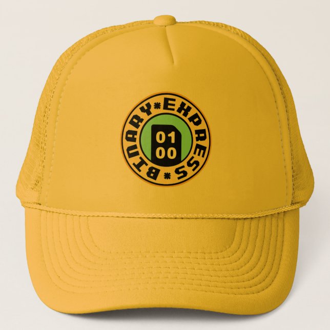 Neoblazer: Binary Express Corpo-Hat Truckerkappe (Vorderseite)