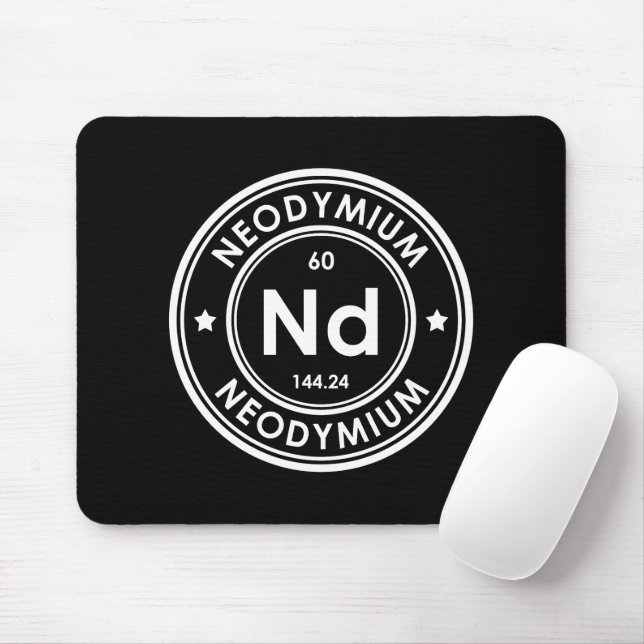Neodymium Element Black Mouse Pad Mousepad (Mit Mouse)