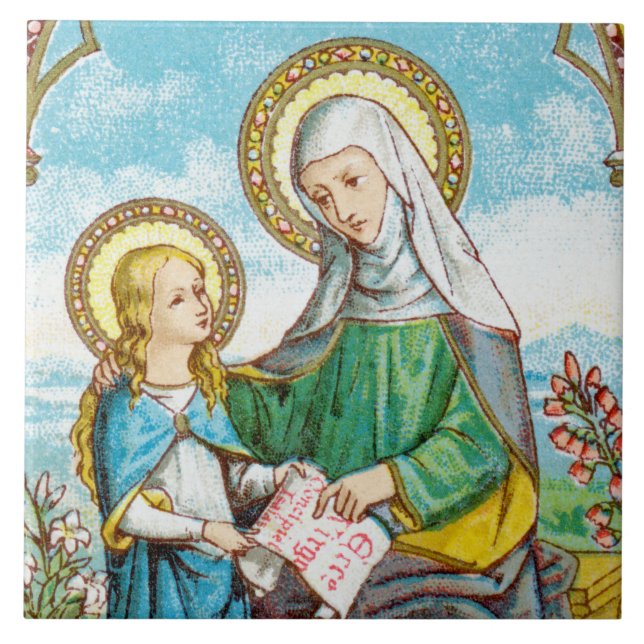 NeoGothic St. Anne und Young Mary (SAU 29) Fliese (Vorderseite)