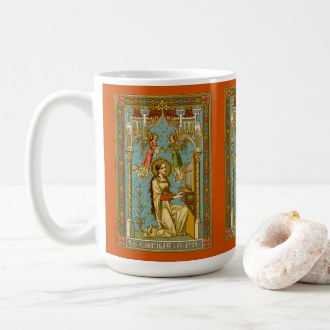 NeoGothic St. Cecilia of Rome (BNG 02) Kaffeetasse (Mit Donut)