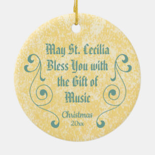 NeoGothic St. Cecilia of Rome (Detail; BNG 02) Cer Keramik Ornament