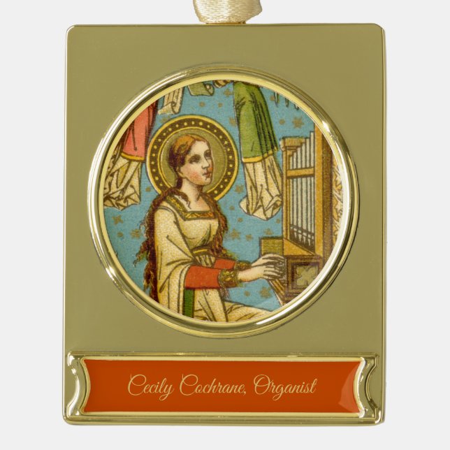 NeoGothic St. Cecilia of Rome (Einzelheiten; BNG 0 Banner-Ornament Gold (Vorderseite)