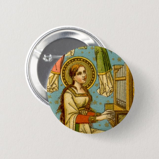 NeoGothic St. Cecilia of Rome (Einzelheiten; BNG 0 Button (Vorne & Hinten)