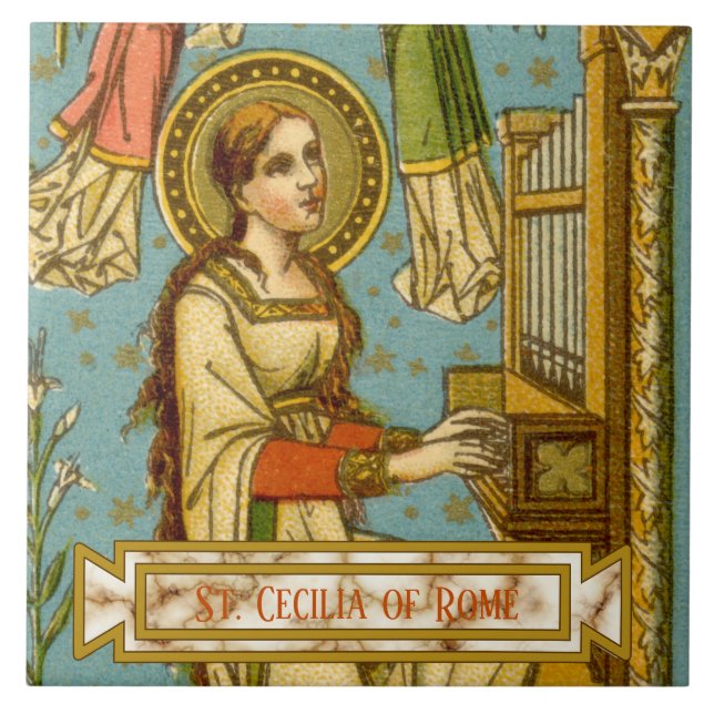 NeoGothic St. Cecilia of Rome (Einzelheiten; BNG 0 Fliese (Vorderseite)