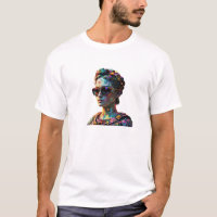 Neoklassische Rebelle - Cyberpunk Statue T-Shirt