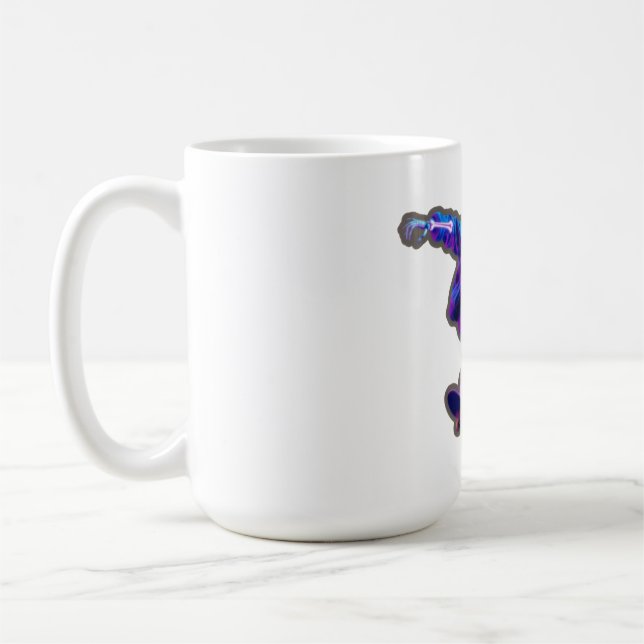 Neon 3D Skeleton Skateboarding – Funny Streetwear  Kaffeetasse (Links)
