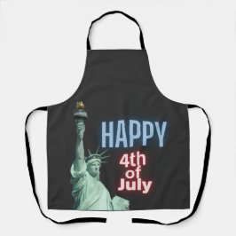 Neon 4. Juli Freiheitsstatue Schürze