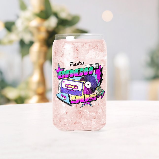 Neon 90er Junggeselinnen-Abschied Dosenglas (Insitu (Hochzeit))