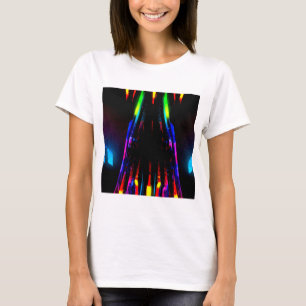 Neon Abstract Design - Frische Kunst im Auge T-Shirt