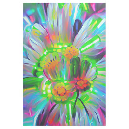 Neon Abstrakt Daisis mit Vivid Colors Galerieleinwand
