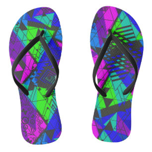 Neon abstrakt . flip flops