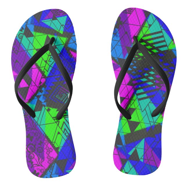 Neon abstrakt . flip flops (Fußbett)