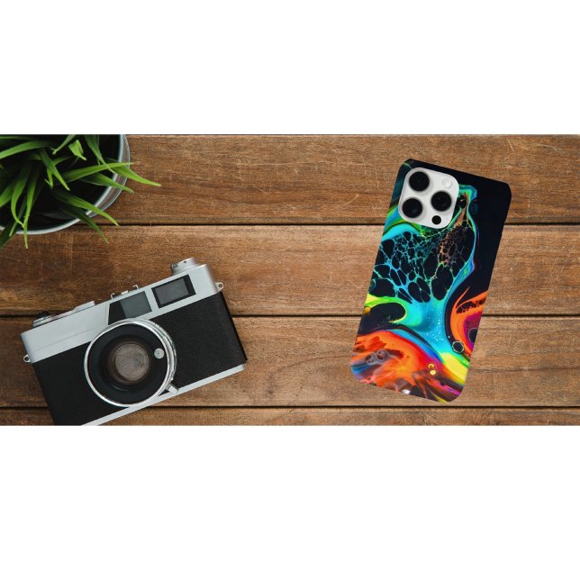 Neon Abstrakt Fluid Art Phone Case (Von Creator hochgeladen)
